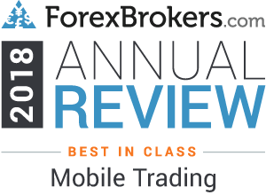 Évaluation « Meilleur de sa catégorie » décernée par ForexBrokers.com Best  dans la catégorie « Trading mobile »